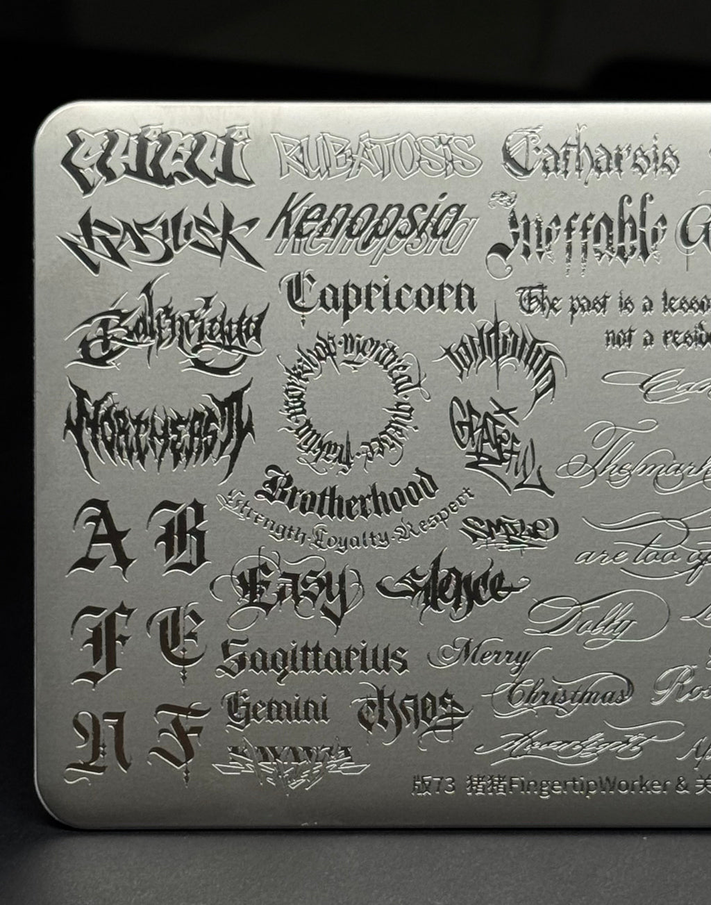 01 Stamping Plate