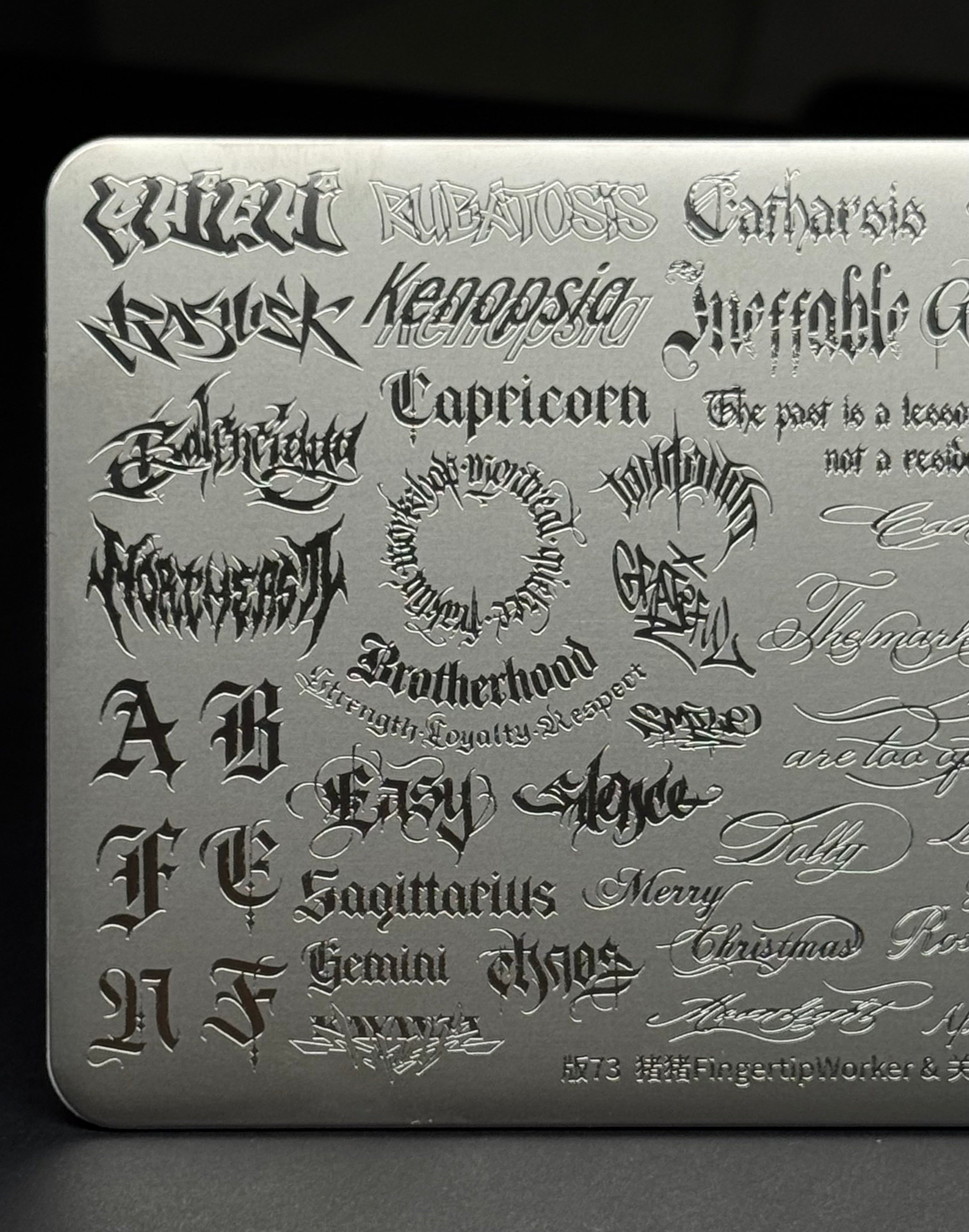 01 Stamping Plate